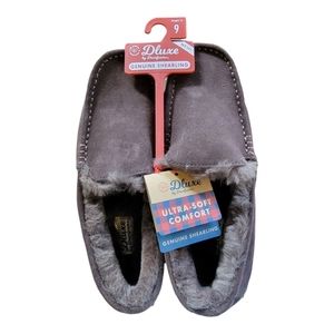 Dearfoams Genuine Shearling Moccasin Slipper